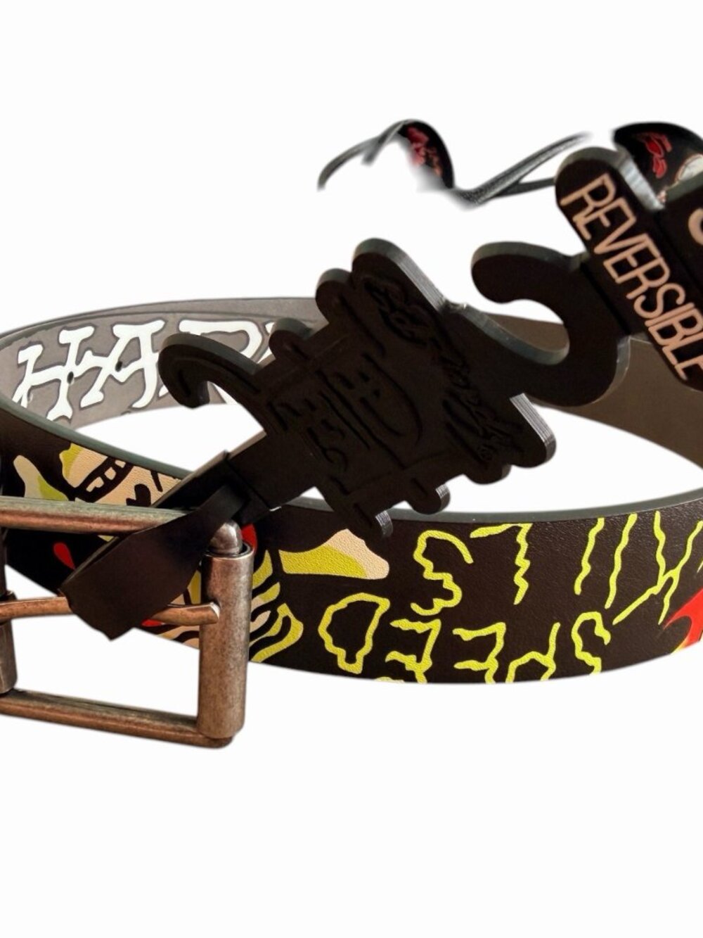 Ed Hardy Tattoo Design Leather Belt Men's Size 36 New with Tags!